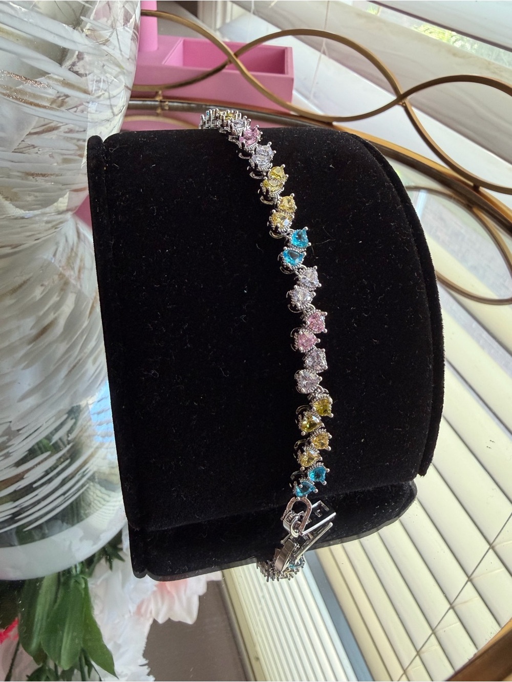 Multicolor Cubic Zirconia Tennis Bracelet - Women Jewelry